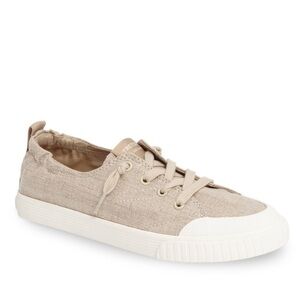 Tretorn Meg Cotton Twill Beige Sneakers - Size 5